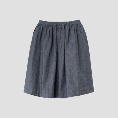 LIGHT DENIM CANVAS SKIRT
