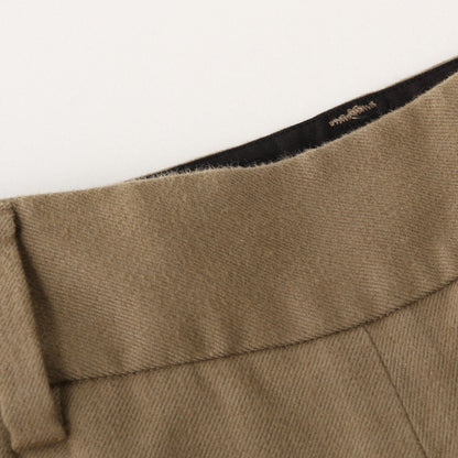 BRUSHED COTTON WOOL TROUSERS