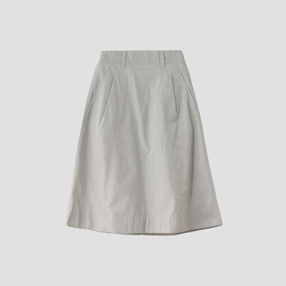 FINE COMPACT COTTON POPLIN SKIRT