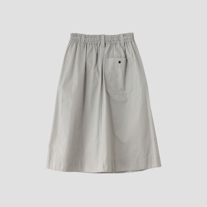 FINE COMPACT COTTON POPLIN SKIRT