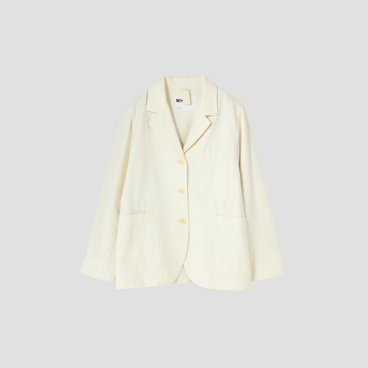 WORN LINEN COTTON DRILL JACKET