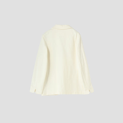 WORN LINEN COTTON DRILL JACKET
