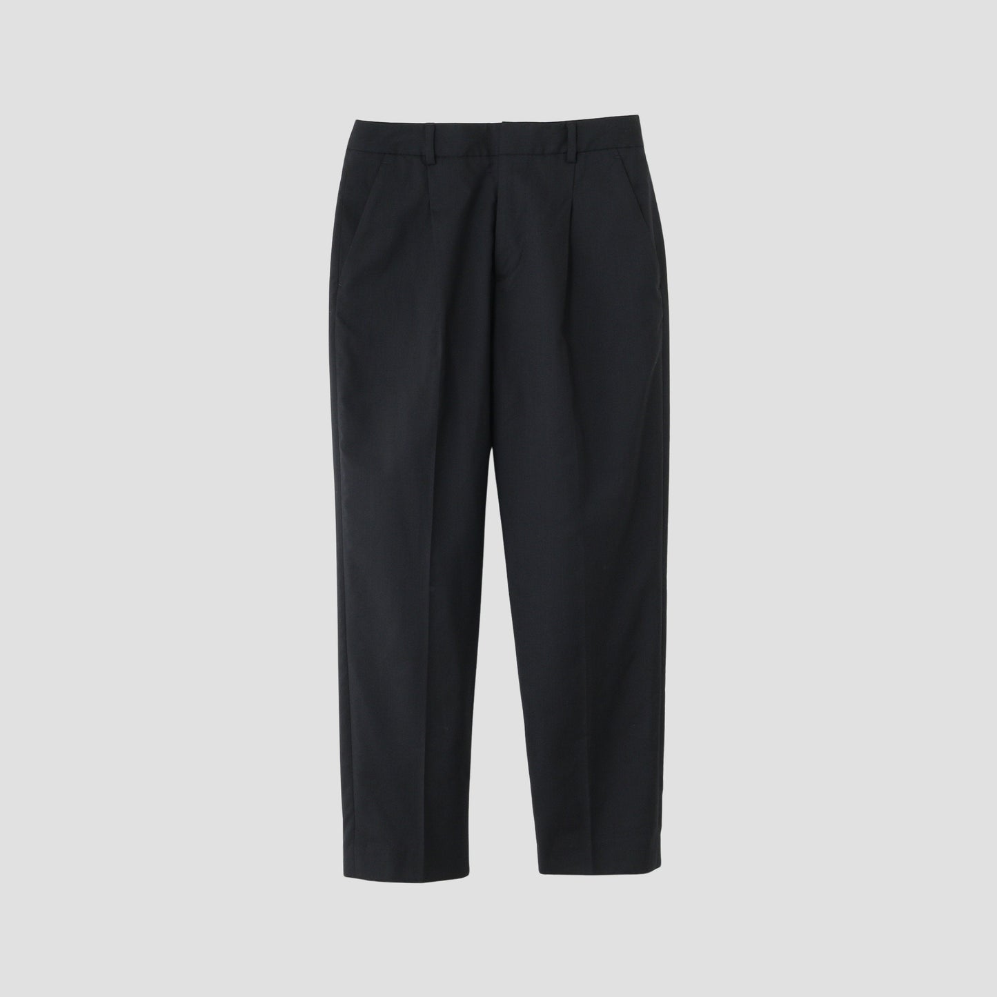 FINE WOOL POPLIN TROUSERS