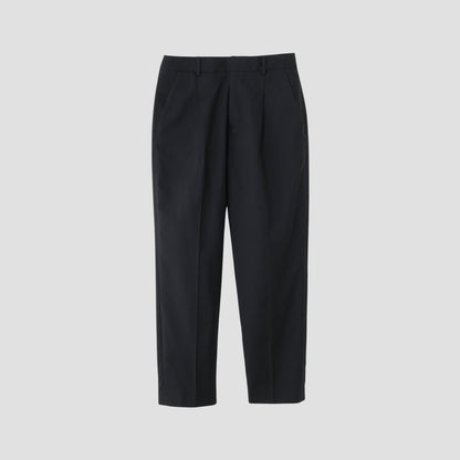 FINE WOOL POPLIN TROUSERS