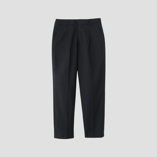 FINE WOOL POPLIN TROUSERS