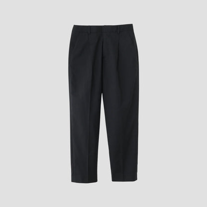 FINE WOOL POPLIN TROUSERS