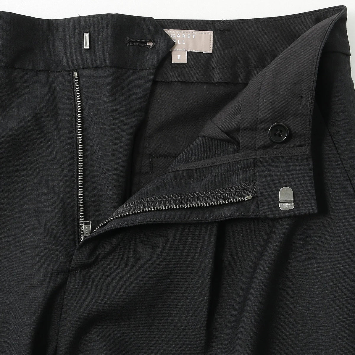 FINE WOOL POPLIN TROUSERS