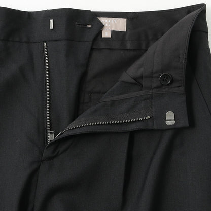 FINE WOOL POPLIN TROUSERS