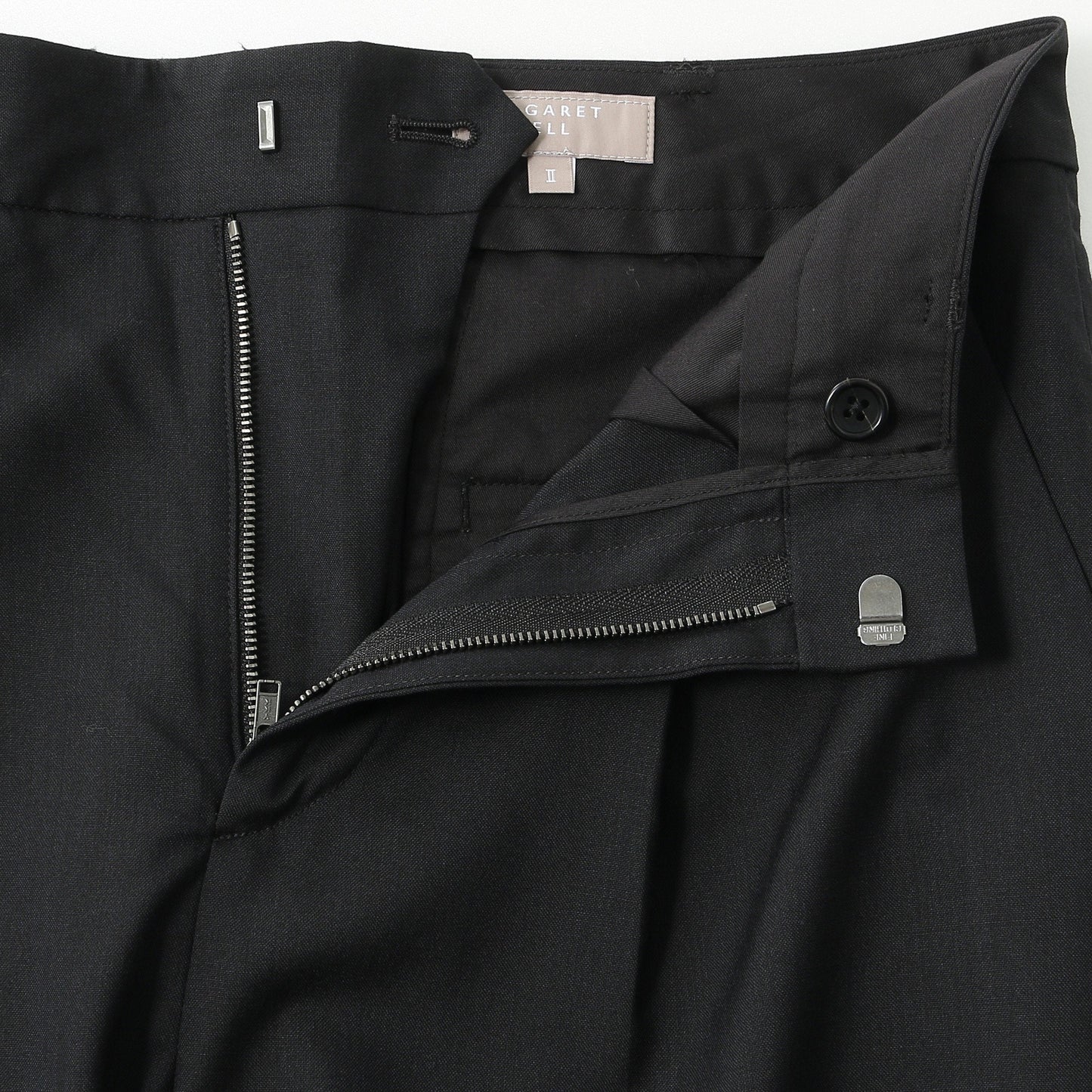FINE WOOL POPLIN TROUSERS