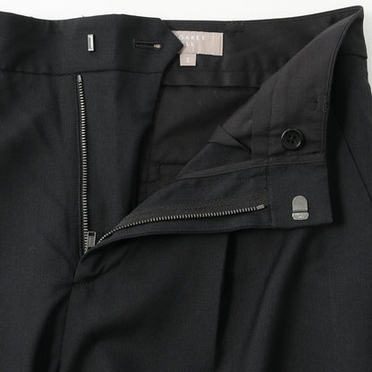FINE WOOL POPLIN TROUSERS
