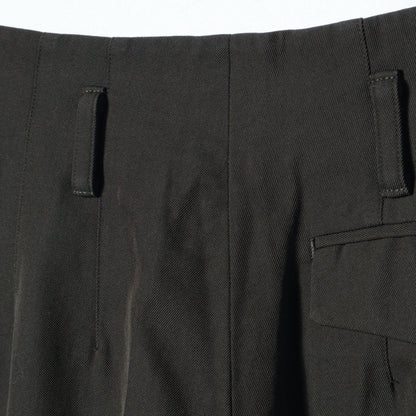 COMPACT COTTON WOOL TROUSERS