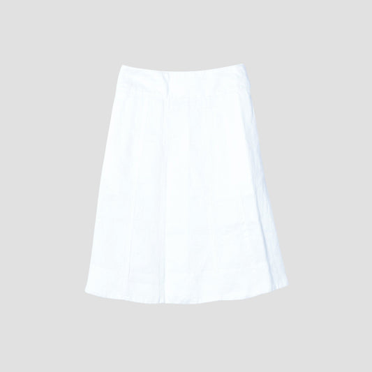SANFORISED LINEN SKIRT
