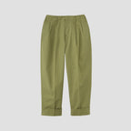 REFINED COTTON GABARDINE TROUSERS
