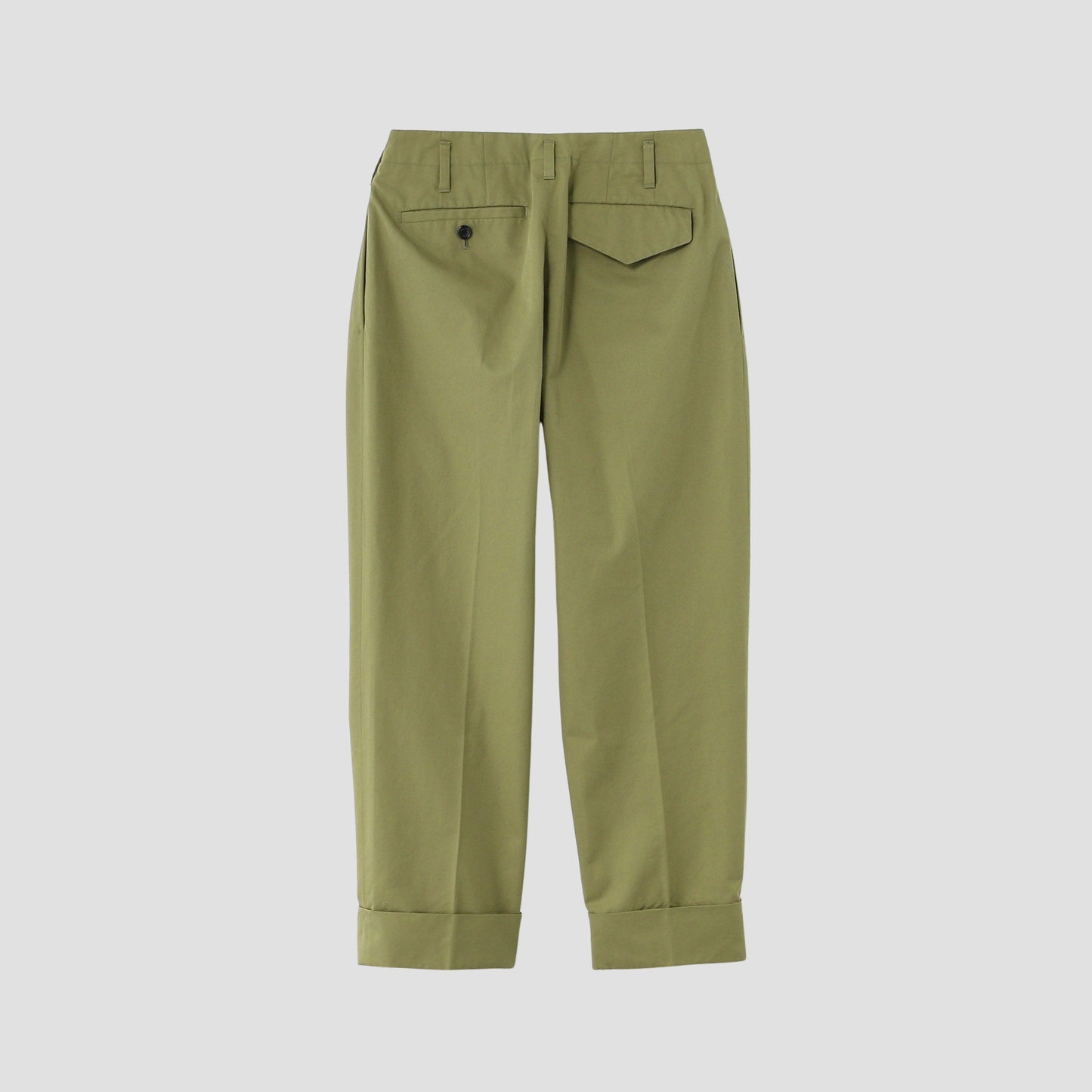 REFINED COTTON GABARDINE TROUSERS