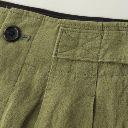 YARN DYED LINEN TROUSERS