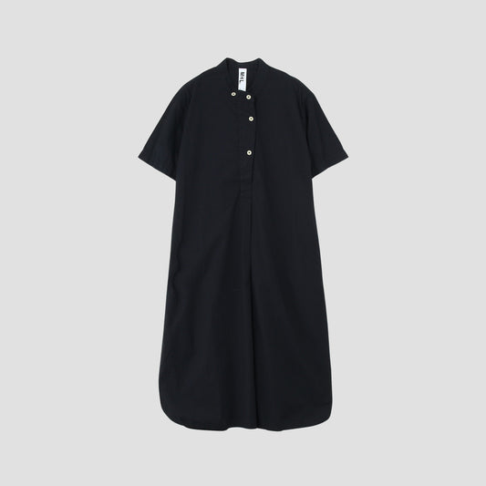 AGO GARMENT DYE BASIC POPLIN DRESS