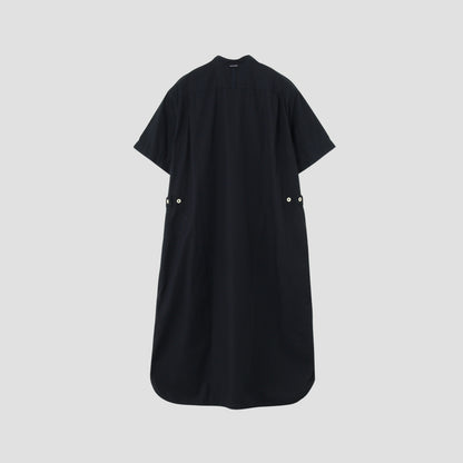 AGO GARMENT DYE BASIC POPLIN DRESS