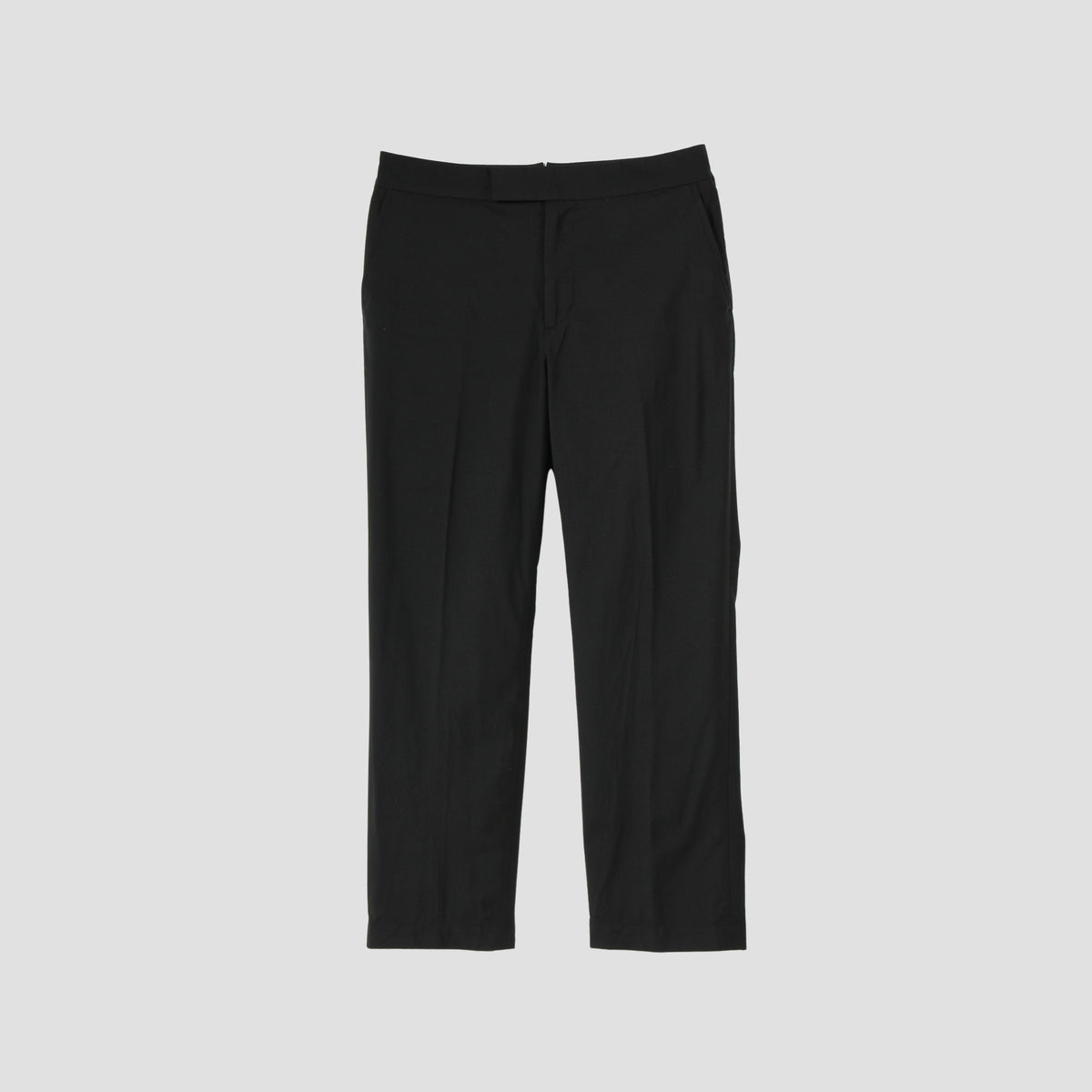 FINE WOOL POPLIN TROUSERS