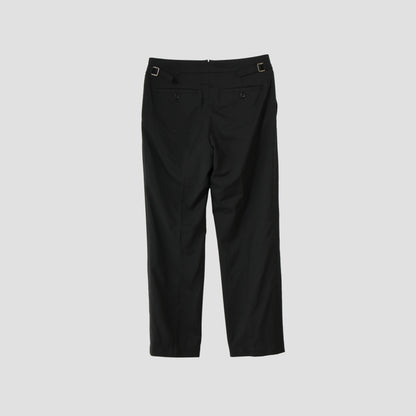 FINE WOOL POPLIN TROUSERS