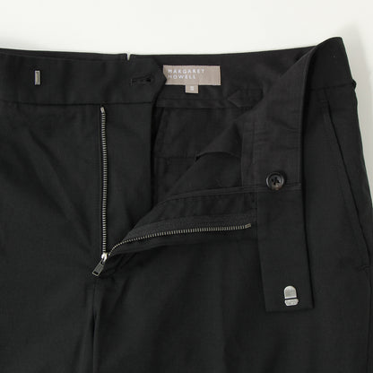 FINE WOOL POPLIN TROUSERS