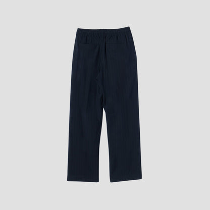 WOOL PINSTRIPE TROUSERS