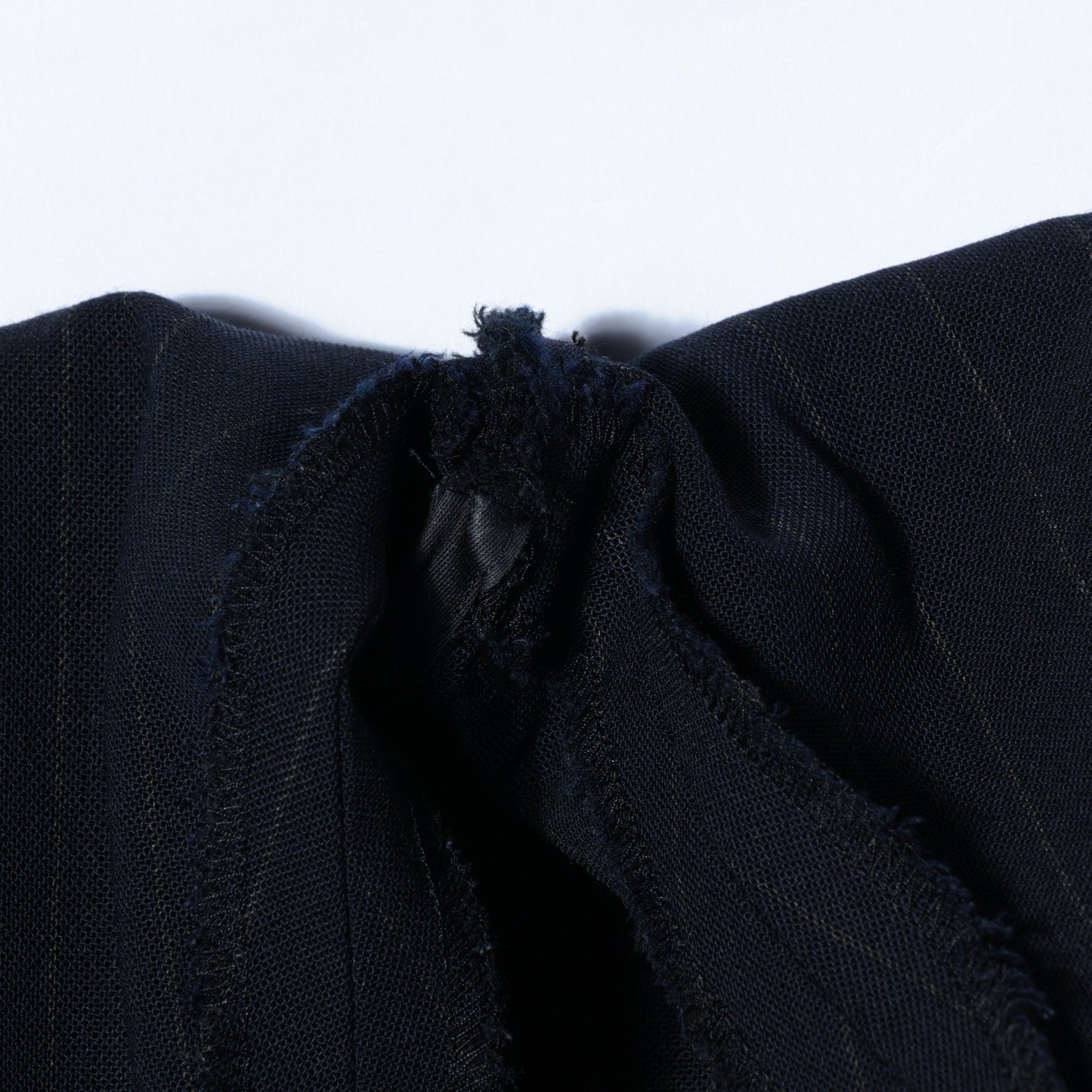 WOOL PINSTRIPE TROUSERS