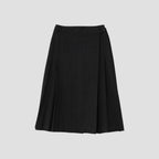 LARGE CHECK WOOL COTTON SKIRT