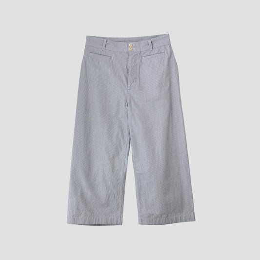 HAIRLINE COTTON TROUSERS