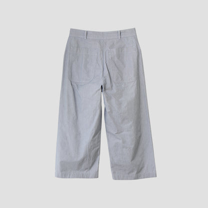 HAIRLINE COTTON TROUSERS