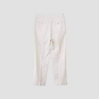 HIGH TWIST COTTON LINEN TROUSERS