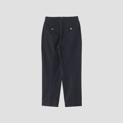 COTTON PLAIN WEAVE TROUSERS