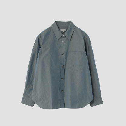 CHAMBRAY COTTON POPLIN SHIRT