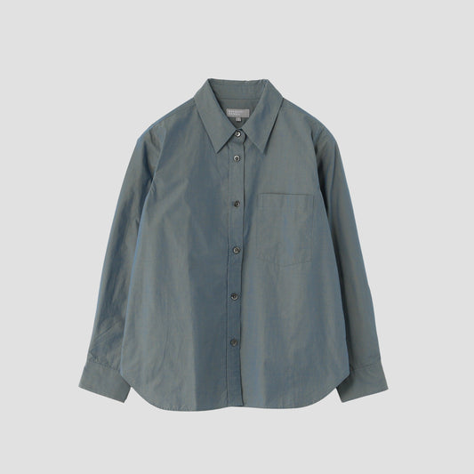 CHAMBRAY COTTON POPLIN SHIRT