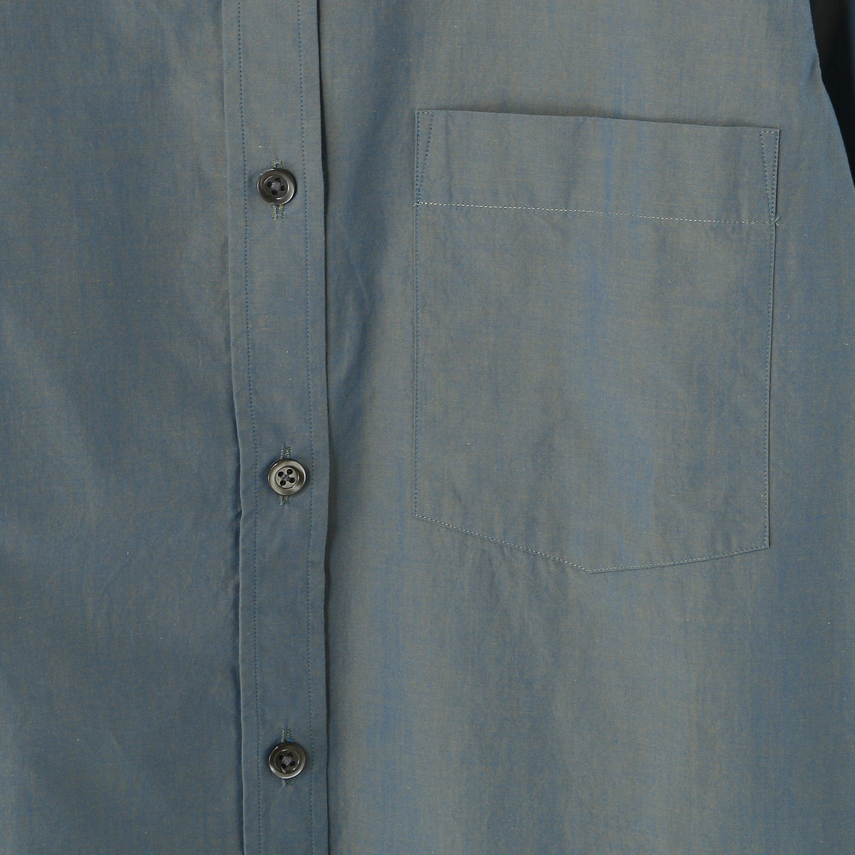 CHAMBRAY COTTON POPLIN SHIRT