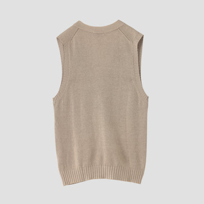 LINEN COTTON SILK SLIPOVER KNIT