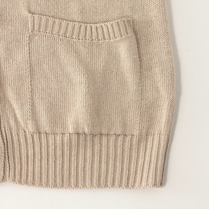 LINEN COTTON SILK SLIPOVER KNIT