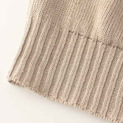 LINEN COTTON SILK SLIPOVER KNIT