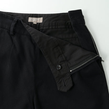 BRUSHED COTTON WOOL TROUSERS