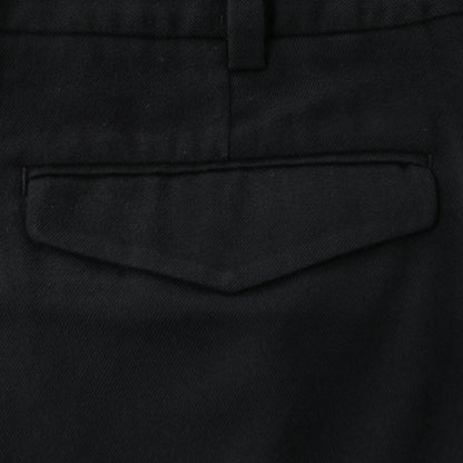 BRUSHED COTTON WOOL TROUSERS