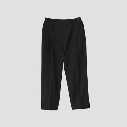 WHIPCORD WOOL COTTON TROUSERS