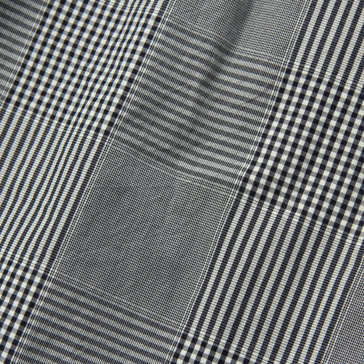 GINGHAM OVERCHECK COTTON SKIRT