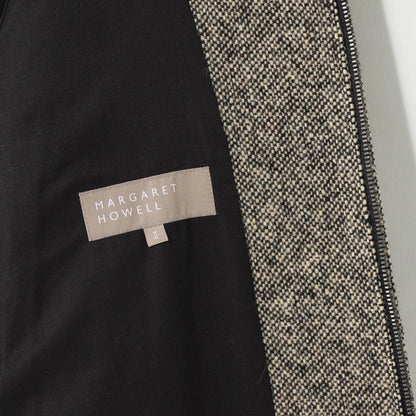 CHARCOAL NATURAL TWEED BLOUSON