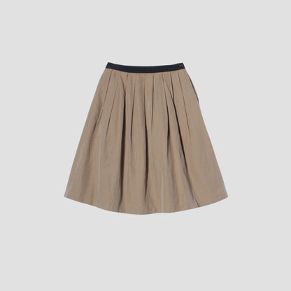 YARN DYE COTTON LINEN SKIRT