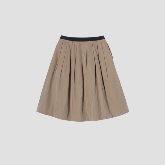 YARN DYE COTTON LINEN SKIRT