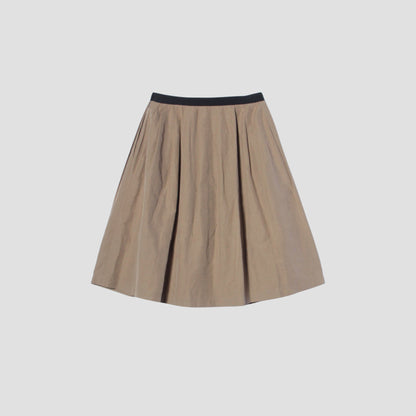 YARN DYE COTTON LINEN SKIRT