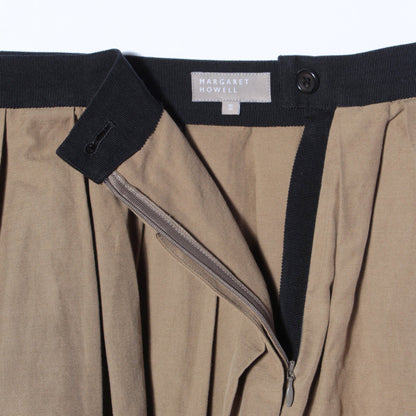 YARN DYE COTTON LINEN SKIRT