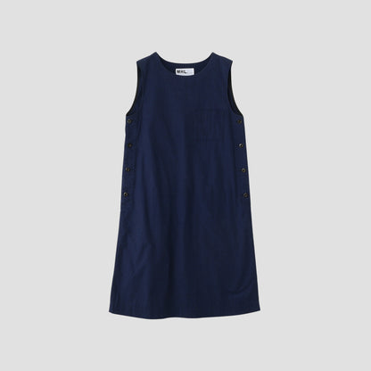 INDIGO SHIRTING DRESS