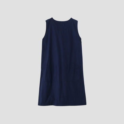 INDIGO SHIRTING DRESS