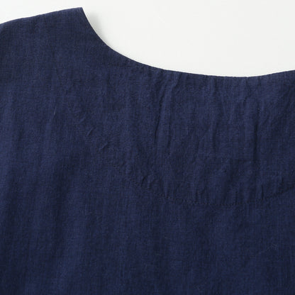 INDIGO SHIRTING DRESS