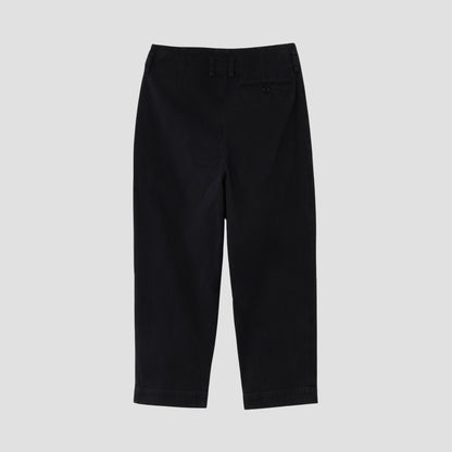 WASHED COTTON TWILL TROUSERS